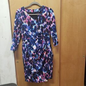 NYDJ bright floral dress Size 6 Preowned
